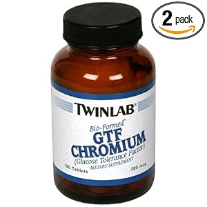 Click here to buy TwinLabs Bio-Form GTF Chromium Tablets, 100-Count Bottles (Pack of 2) by Twinlab.
