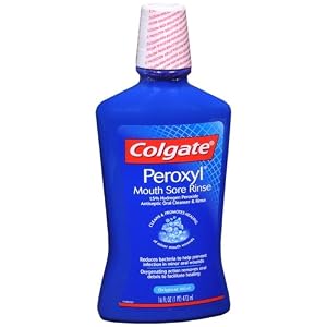 Colgate Peroxyl Antiseptic Oral Cleanser, Refreshing Original - 16 Oz