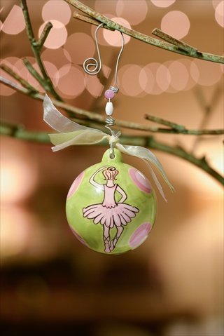 Glory Haus 2050108 Ballerina Green wand Pink Dots Pack of 2 Glory Haus 2050108 Ballerina Green wand Pink Dots Pack of 2