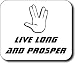 LIVE LONG AND PROSPER Mouse Pad