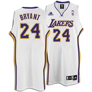 Kobe Bryant Los Angeles Lakers #24 Swingman Adidas NBA Basketball Jersey (Home Alternate White)