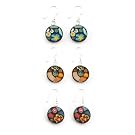 Silver Mosaic Earrings by Angela Ibbs