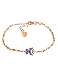 14k Rose Gold Tanzanite Butterfly Bracelet