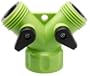 Melnor 313S Two-Way Hose Connector with Built-In Shut-Offs