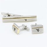 West Virginia Mountaineers Gold & Silver Tone Cufflinks