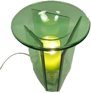 Home Fragrance Oil Warmers ~ Green Diamond Glass Electric Oil Warmer (Style 86054 So)