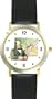 Ulysses S. (US) Grant - 18th US President - WATCHBUDDY� DELUXE TWO-TONE THEME WATCH - Arabic Numbers - Black Leather Strap-Size-Children's Size-Small ( Boy's Size & Girl's Size )