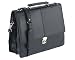 Falcon, BD-2584, Flapover Briefcase, Black