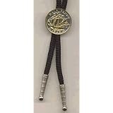 British Penny ÒSailing ShipÓ Two Tone Coin Bolo Tie by J&J Coin Jewelry