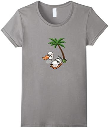 Women's Sushi at the Beach T-Shirt / Funny and Cute Shirt tshirt Medium Slate