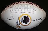 Art Monk Autographed/Hand Signed Washington Redskins Football with 3X SUPER BOWL CHAMPS Inscription