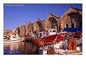16th Century Arsenali (Docks) with Fishing Boats Moored in Inner Harbour, Hania, Crete, Greece, Coastal Villages & Towns Photographic Poster Print by Diana Mayfield, 24x18