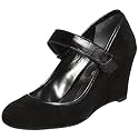 DKNYC Women's Christina Mary Jane Wedge