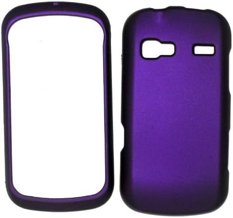 LG LN272 Rumor Reflex Purple Grape Solid Rubber Coated Rubberized HARD Case Skin Cover Accessory Protector LG272 LG C395 Xpression