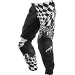 Fox Racing 180 Checked Out Men's Motocross Motorcycle Pants w/ Free B&F Heart Sticker Bundle - White/Black