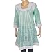 Womens Clothing - Cotton Long Sleeve Top Blouse Chikan Embroidery Size M (ctop564)