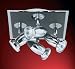 "Comet" halogen black and chrome finish spotlights