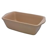 Rada Cutlery Stoneware Loaf Pan, 5 1/2 x 9 Inch, Made in USA