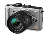 Panasonic Lumix DMC-GF1 SLR-Digitalkamera (12 Megapixel, HD-Video, LiveView, bildstabilisiert) inkl. Objektiv F3,5-5,6/ 14-45mm/ OIS titan-silber