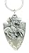 Pewter Key Ring - End of the Trail On Arrowhead