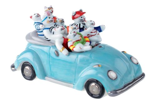 Villeroy & Boch Benedikt & Friends Benedikt Automobile Oldtimer lightblue, 7 3/4
