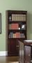 Transitional Style Cherry Finish Home Office Bookcase
