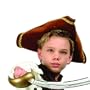 Child Brown Velvety Tricorn Costume Hat