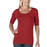 Juniors Mossimo Supply Co. Elbow-Sleeve Scoop Tee - Stoplight Red