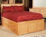 Natural Townhouse Pedestal Bed