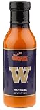 Tailgate University of Washington Tailgate Medium Wing Sauce, 12-Ounce Glass Bottles (Pack of 6)