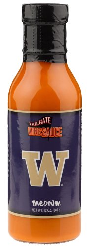 Tailgate University Of Washington Tailgate Medium Wing Sauce, 12-Ounce Bottle (Pack of 6) by Tailgate