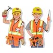 Melissa & Doug Construction Worker Costume Deluxe Role Play Set