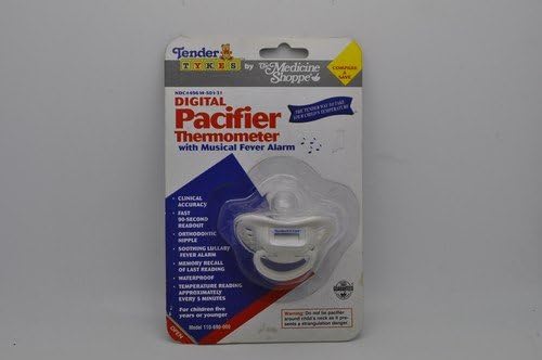 Tender Tykes, Digital Pacifier Thermometer with Musical Fever Alarm