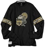 New Orleans Saints Vintage Long Sleeve Appliqu&Atilde;�&Acirc;&copy; Jersey Crew