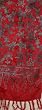 Rayon Batik Scarf - Turtle Design, Red