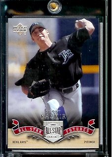 2005 Upper Deck All-Star Classics Scott Kazmir Tampa Bay Devil Rays Baseball Card #75 - Mint Condition - In Protective Display Case!