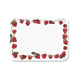 9 x 12 Inch Strawberries Tempered Glass Kitchen Cutting Board by McGowan Manufacturing