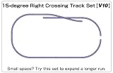 KATO （V10）平面交差15°右クロス線路セット 20-869 【鉄道模型・Nゲージ】