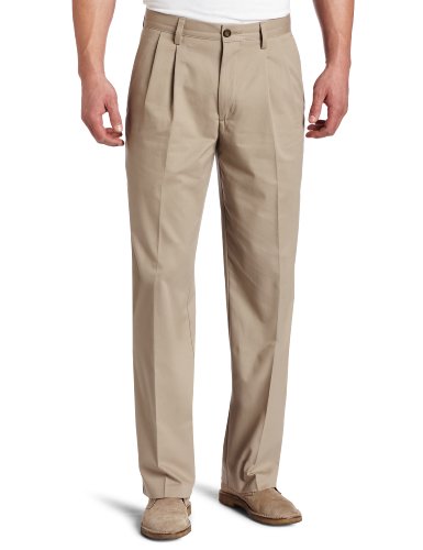 Dockers Men's Big-Tall Easy Khaki Pleated Pant, New British Khaki, 50x29