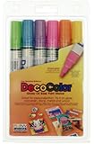 Uchida 300-6C 6-Piece Decocolor Broad Point Paint Marker Set