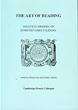 The art of reading : essays in memory of Dorothy Gabe Coleman