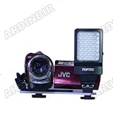 Compact LED Video Light for SANYO VPC-CG20, CG10, CG9, CG6, CG65, FH1A, FH1, HD2000A, HD1010, HD700, HD2000, HD2, HD1, HD1A, HD1000, WH1, TH1, E2, E1