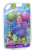 Polly Pocket Rainy Day Doll Set with Polly, Lila, Lea Mattel