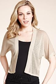 Autograph Open Front Plain Shrug