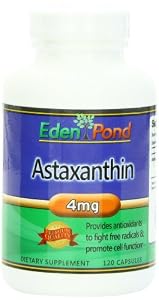 Eden Pond Astaxanthin-Natural Powerful Bio Astaxanthin Antioxidant Supplement 4mg Capsules, 120 Count