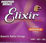 ElixiriGNT[j AR[XeBbNM^[i.012-.053jtHXt@[uY A`XgAnti-Rust Phosphor Bronze NANOWEB Light 16052