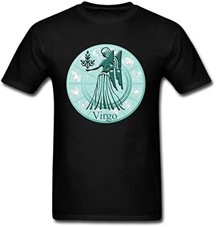 KPDYOD Mens Custom 100% Cotton Virgo T Shirts