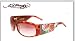 ED HARDY EHS 007 ALIVE AWARE TORTOISE PLASTIC BROWN GRADIENT LENS SWAROSKI CRYSTAL SU...
