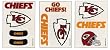 Kansas City Chiefs Temporary Tattoo - 5 Sets - 45 Tats