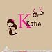 Mermaid and Bubble Fish Friends Personalized Name Nursery Wall Decal Set